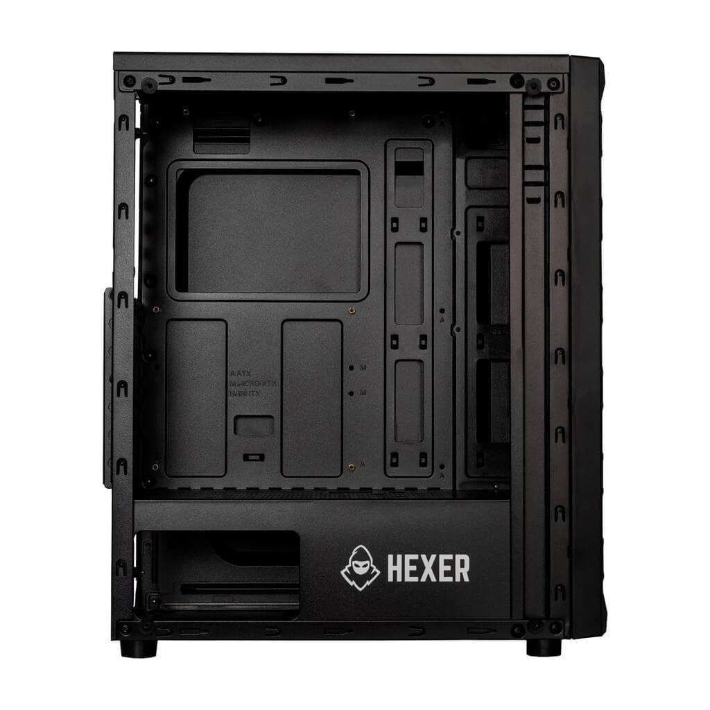 Gabinete Gamer com vidro temperado, 3 fans RGB, compatível com ATX e resfriamento avançado. Ideal para setups potentes e visual marcante. Dellizn